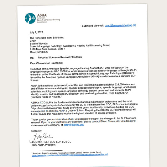 ASHA's Lobbying Efforts to Require SLPs to Pay for the CCC